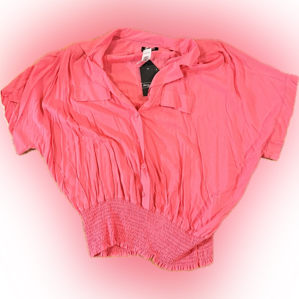 Rouge Vibrant Pink Blouse
